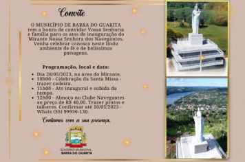 Inauguração Mirante Nossa Senhora dos Navegantes