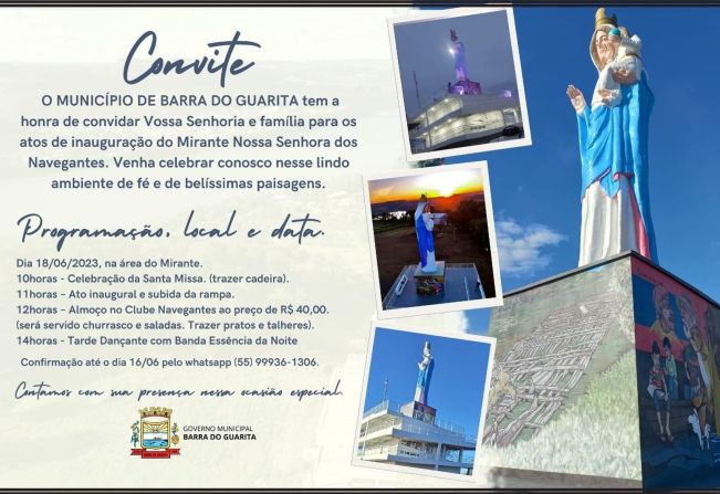 Inauguração Mirante Nossa Senhora dos Navegantes